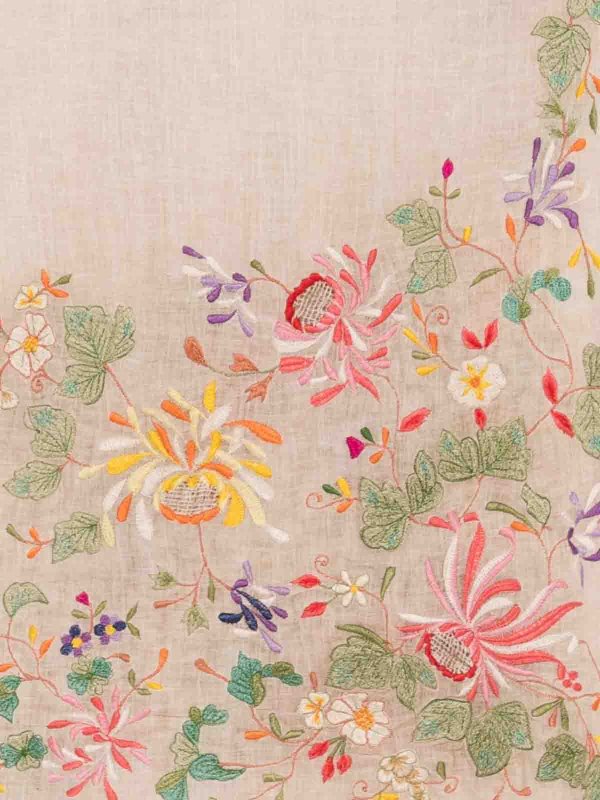FALIERO SARTI: sciarpe e foulard online - Sciarpa Gerbera Rosa Chiaro