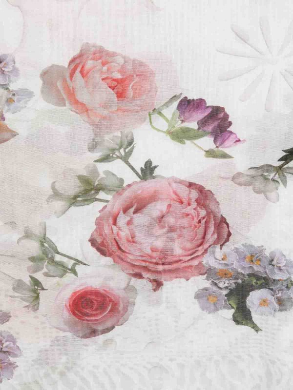 The Best Shops FALIERO SARTI: scarves - Fosca Scarf With Flower Decoration