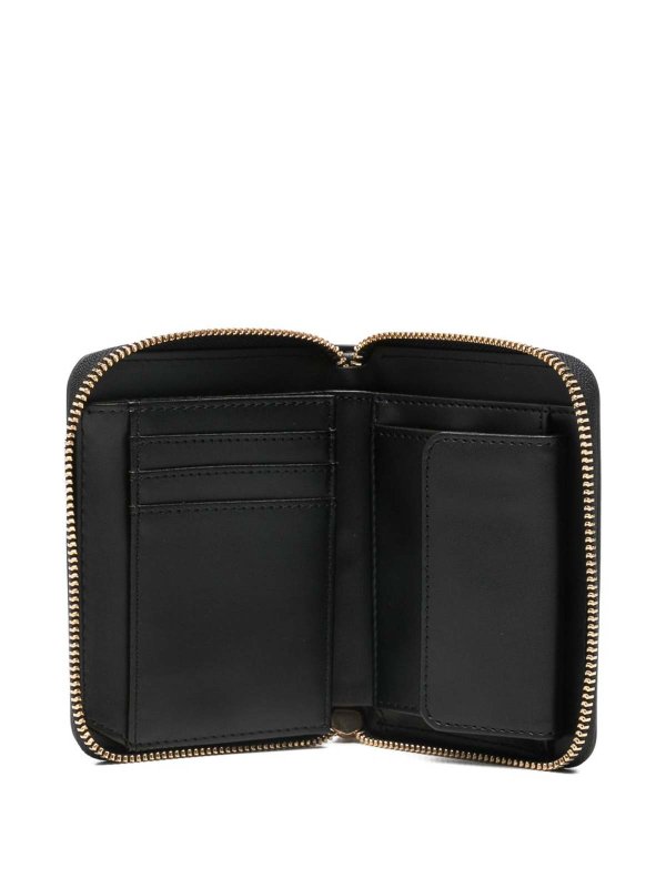 The Best Shops MOSCHINO: wallets & purses - Black Quilted Shell-Shaped Wallet