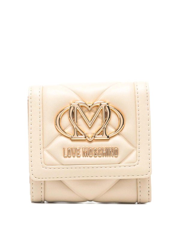 MOSCHINO: 財布＆ポーチ - 財布 - クリーム