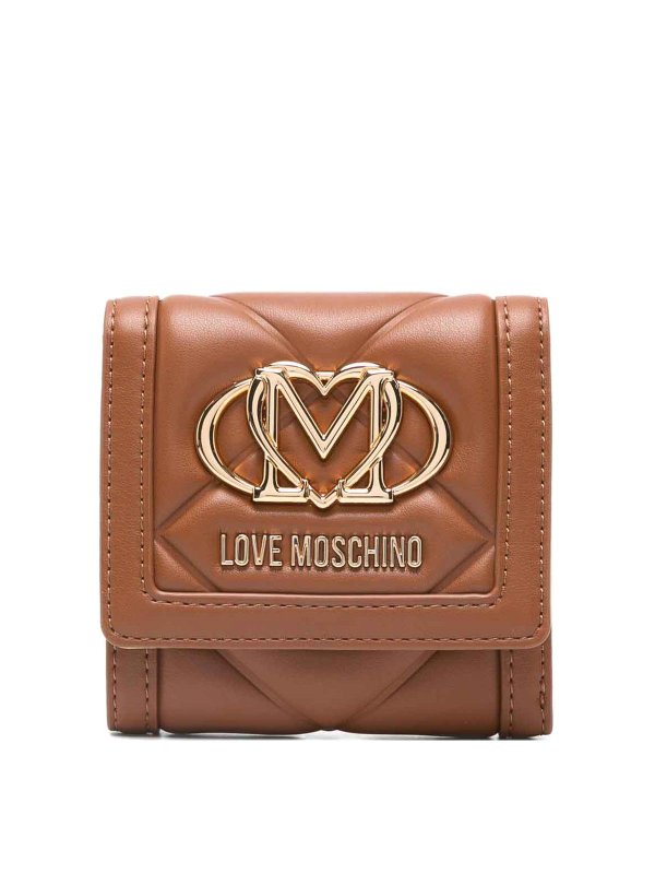 MOSCHINO: 財布＆ポーチ - 財布 - ブラウン