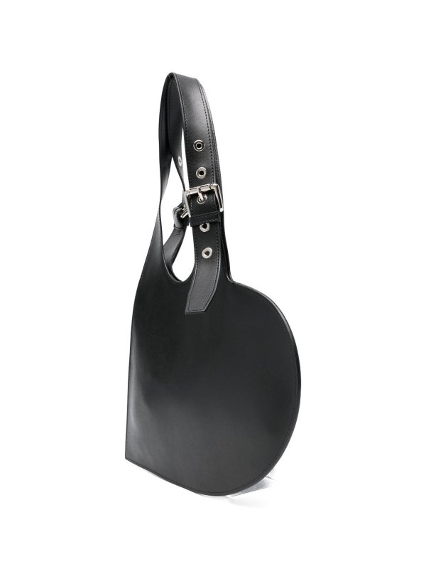 COPERNI: shoulder bags online - Black Leather Heart-Shaped Shoulder Bag