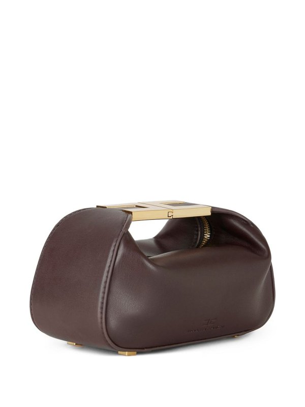 ELISABETTA FRANCHI: shoulder bags online - Hobo Bag With Jewel Handle