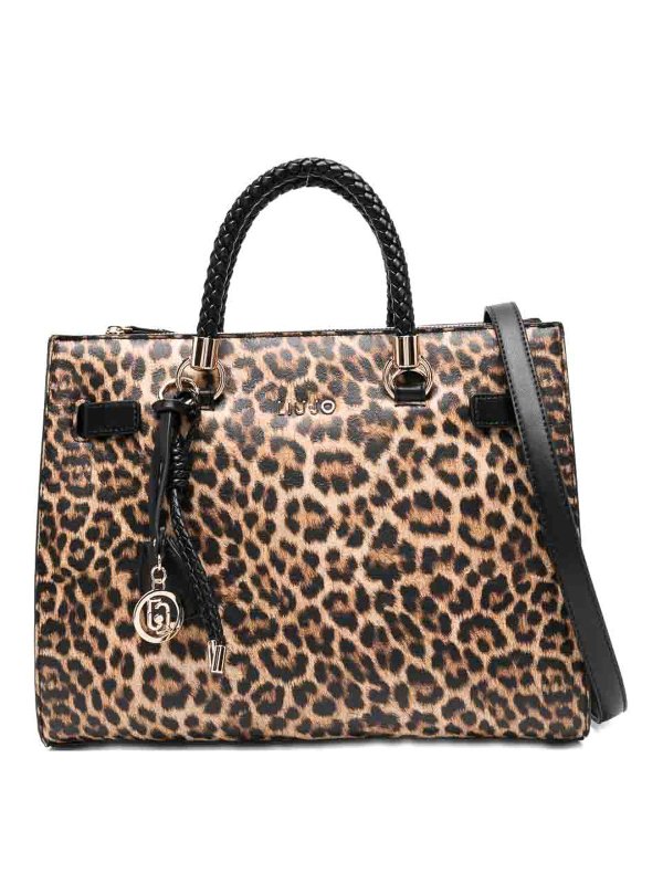 Liu Jo: totes bags - Tote Handbag With Animalier Print