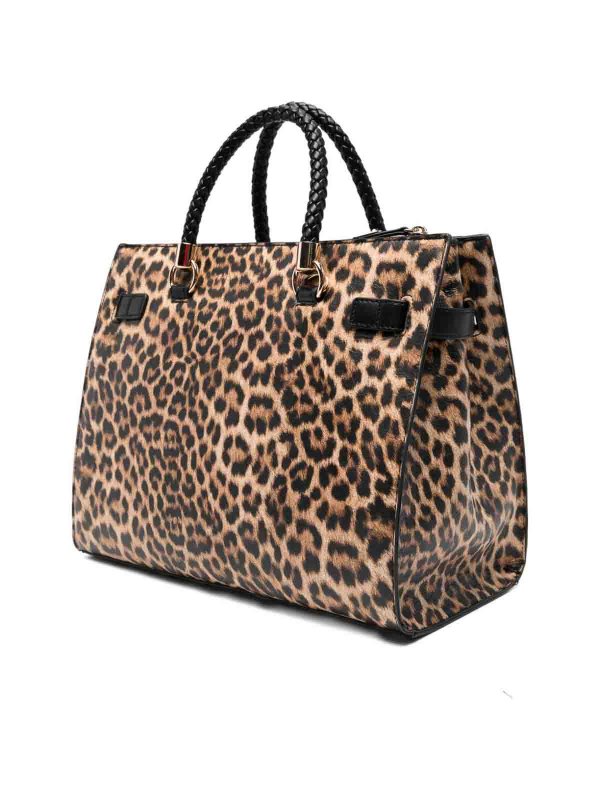 The Best Shops Liu Jo: totes bags - Tote Handbag With Animalier Print