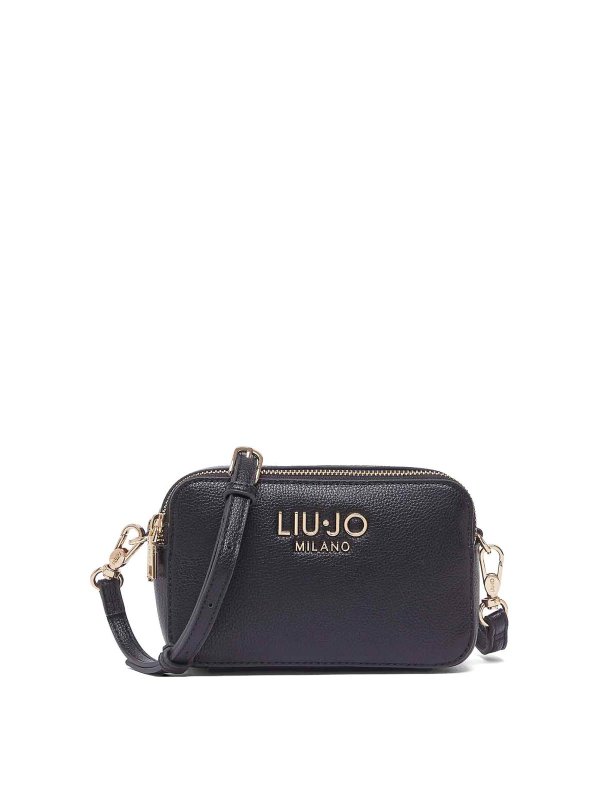 Liu Jo: shoulder bags - Black Shoulder Bag With Logo
