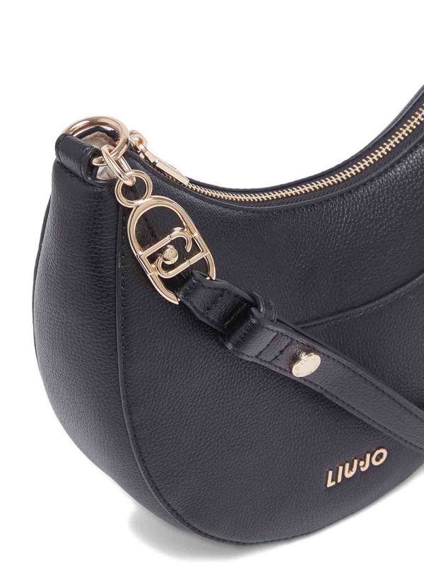 Liu Jo: shoulder bags online - Medium Hobo Bag In Black With Charm