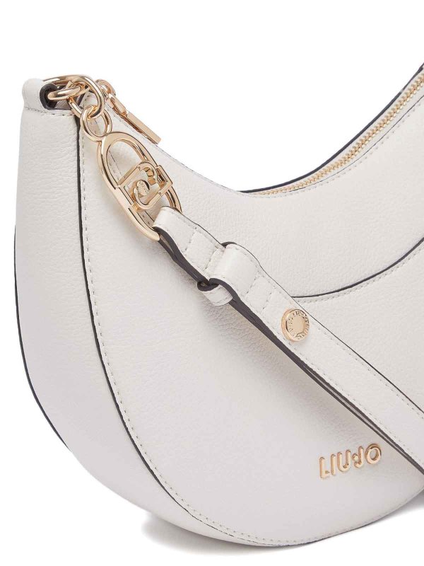 The Best Shops Liu Jo: shoulder bags - Medium Hobo Bag In Off-White