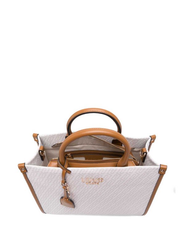 Liu Jo: totes bags online - Pink Tote Handbag With All-Over Logo