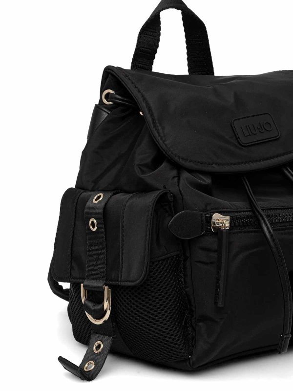 Liu Jo: backpacks online - Black Backpack With External Pockets