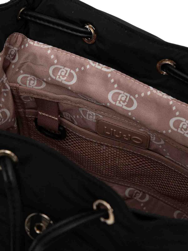 The Best Shops Liu Jo: backpacks - Black Backpack With External Pockets