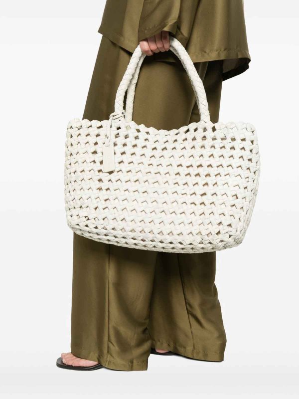 VISONA buy online Regina Bag In White Woven Leather
