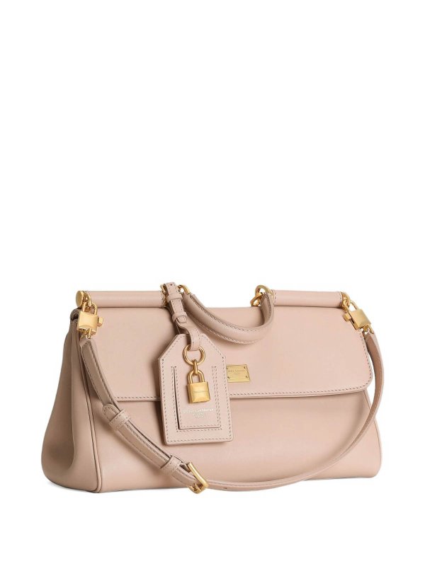 The Best Shops DOLCE & GABBANA: totes bags - Sicily Tote Bag In Pink Leather