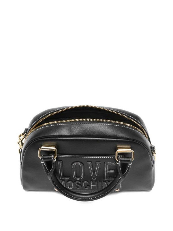 LOVE MOSCHINO: cross body bags online - Black Bag With Double Top Handles