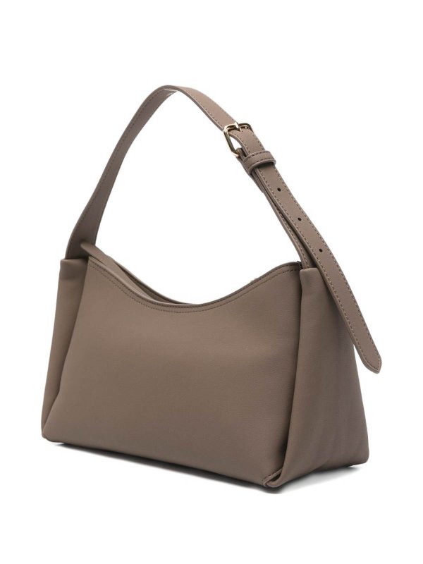 LOVE MOSCHINO: borse a spalla online - Borsa A Tracolla Tortora Con Logo Oro