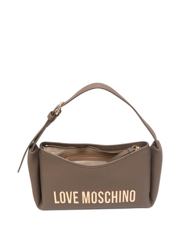 Borsa A Tracolla Tortora Con Logo Oro Replica 
online: LOVE MOSCHINO