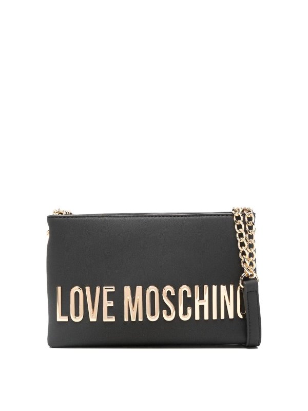 LOVE MOSCHINO: クロスボディバッグ - クロスボディバッグ - 黒
