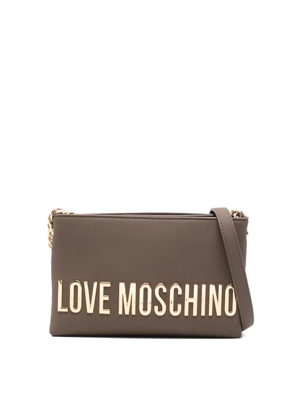 LOVE MOSCHINO: クロスボディバッグ - クロスボディバッグ - ブラウン