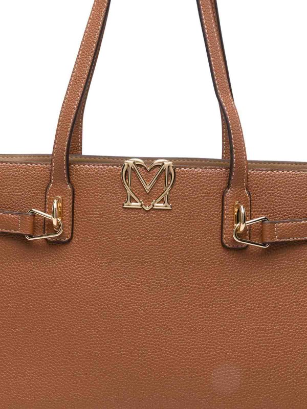 LOVE MOSCHINO buy online Brown Eco-Leather Shopping Bag