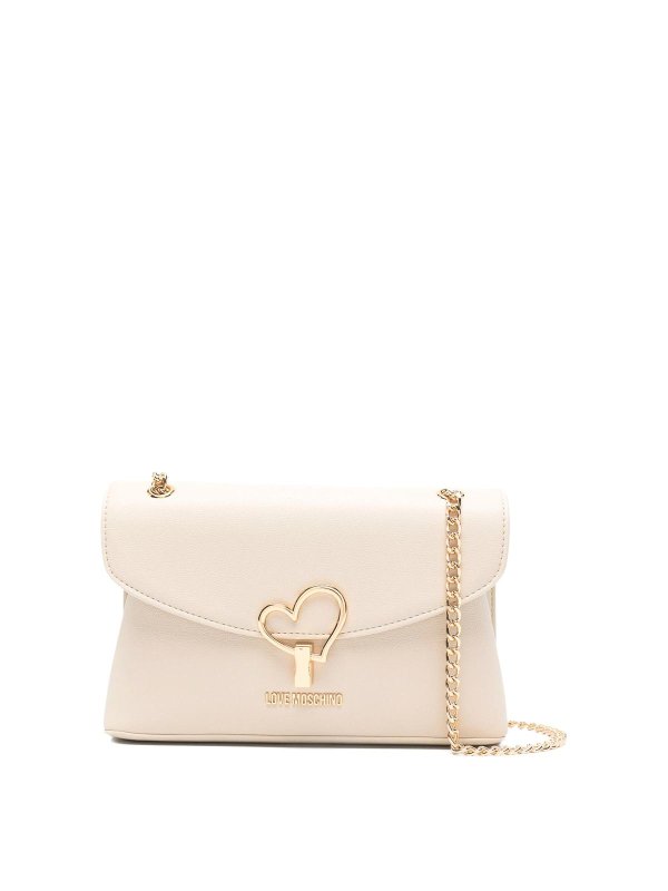 LOVE MOSCHINO: ショルダーバッグ - ショルダーバッグ - 白