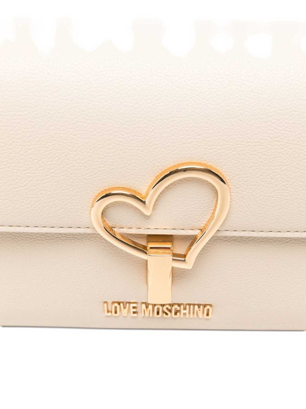 クロスボディバッグ - 白 shop online: LOVE MOSCHINO