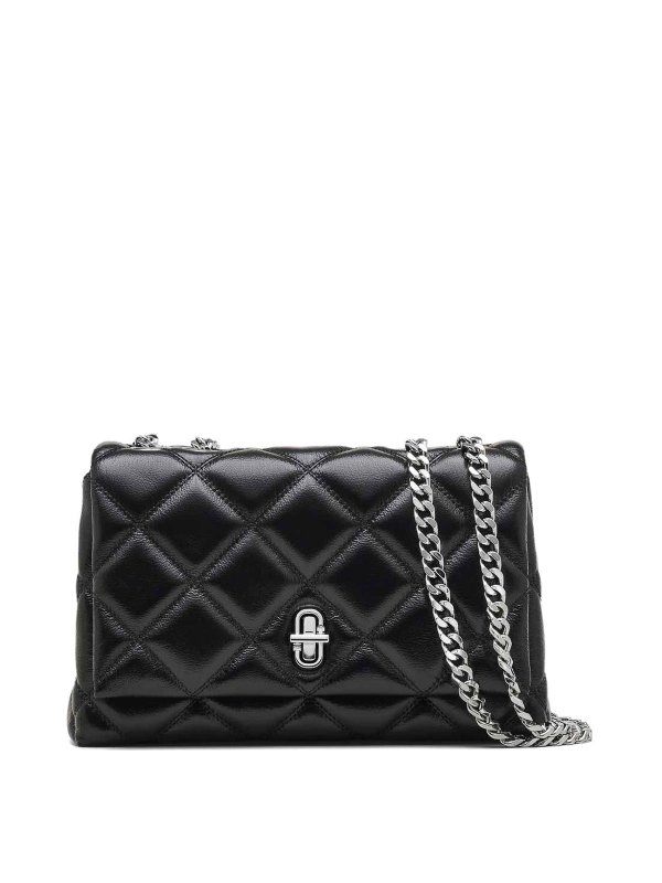 MARC JACOBS: shopper - Borsa Dual Slim In Pelle Nera