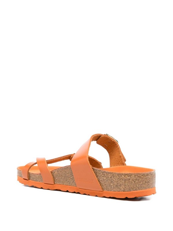 BIRKENSTOCK: sandals online - Mayari Orange Buckle Strap Sandals