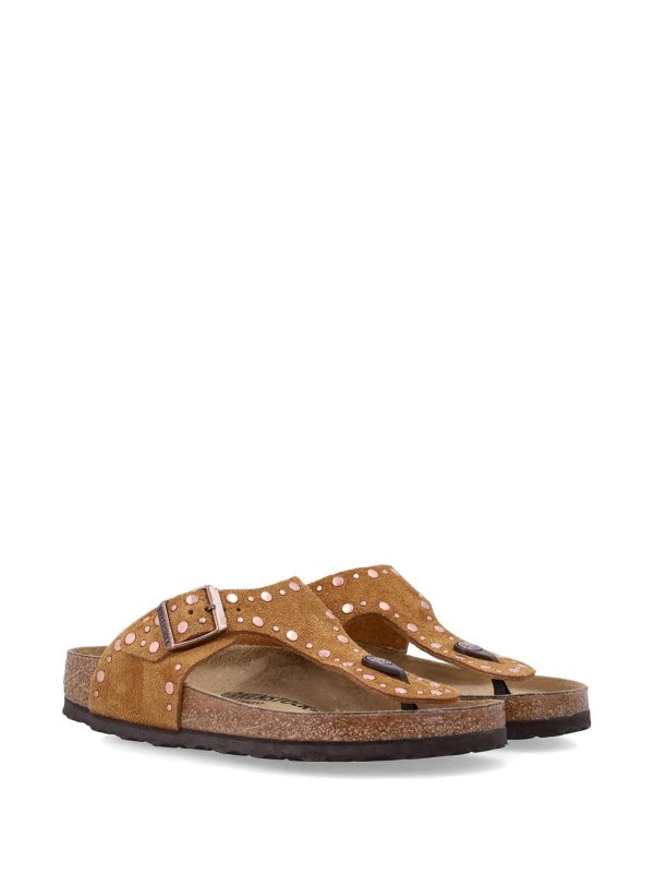 BIRKENSTOCK: sandals online - Gizeh Slippers In Mink Colour