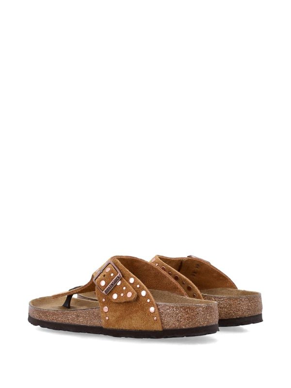 The Best Shops BIRKENSTOCK: sandals - Gizeh Slippers In Mink Colour