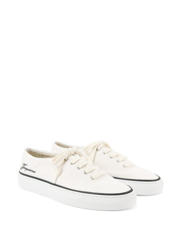JACQUEMUS: sneakers online - Sneakers  da skate in cotone bianco