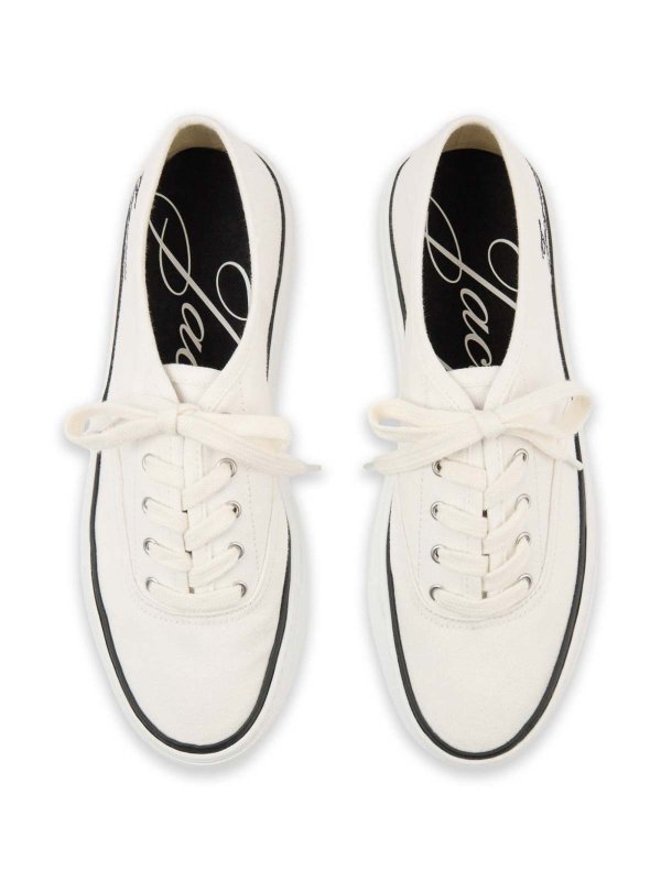 The Best Shops JACQUEMUS: sneakers - Sneakers  da skate in cotone bianco