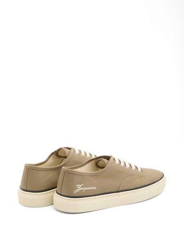 The Best Shops JACQUEMUS: trainers - Khaki Cotton Skate Sneakers