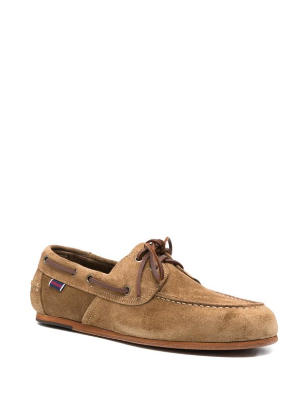SEBAGO: Loafers & Slippers online - Boat Shoes In Suede Brown Taupe