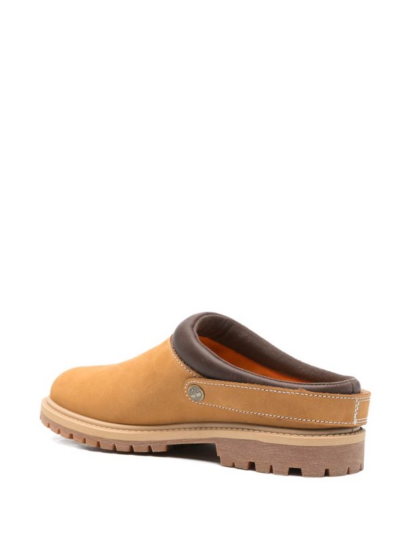 TIMBERLAND: mules shoes online - Camel Leather Clogs