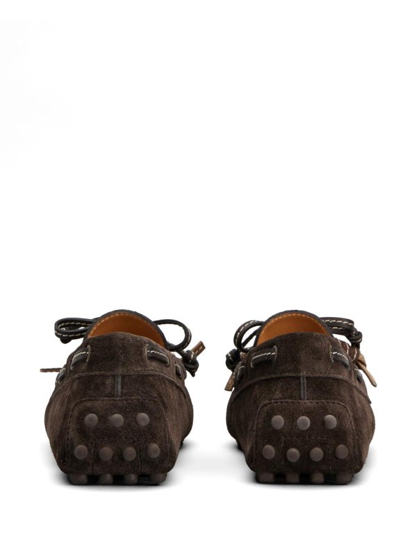 Brown Suede Leather Loafers Replica 
online: TOD