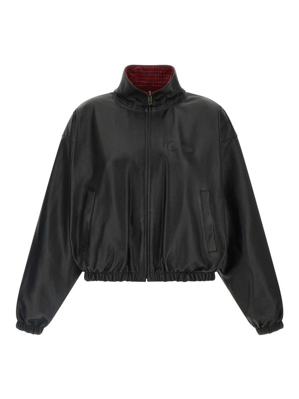 BALENCIAGA: leather jacket - Reversible Leather Jacket