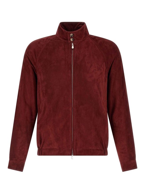 BRUNELLO CUCINELLI: leather jacket - Suede Jacket