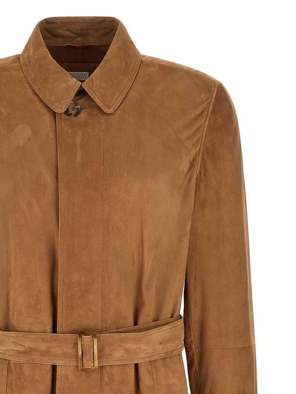 The Best Shops BRUNELLO CUCINELLI: Trenchcoats - Trenchcoat - Beige