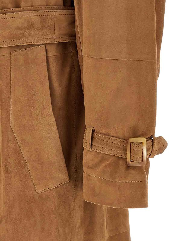 Trenchcoat - Beige shop online: BRUNELLO CUCINELLI