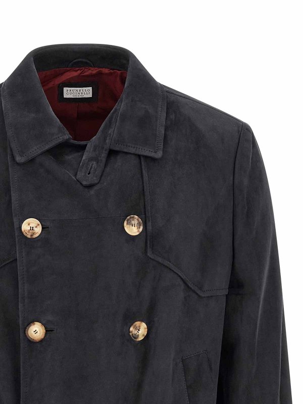 The Best Shops BRUNELLO CUCINELLI: leather jacket - Suede Jacket