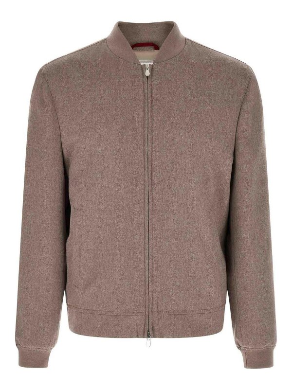 BRUNELLO CUCINELLI: Bomberjacken - Bomberjacke - Grau