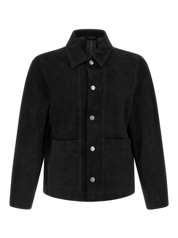 GIORGIO BRATO: レザージャケット - レザージャケット - 黒