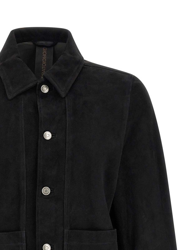 The Best Shops GIORGIO BRATO: レザージャケット - レザージャケット - 黒