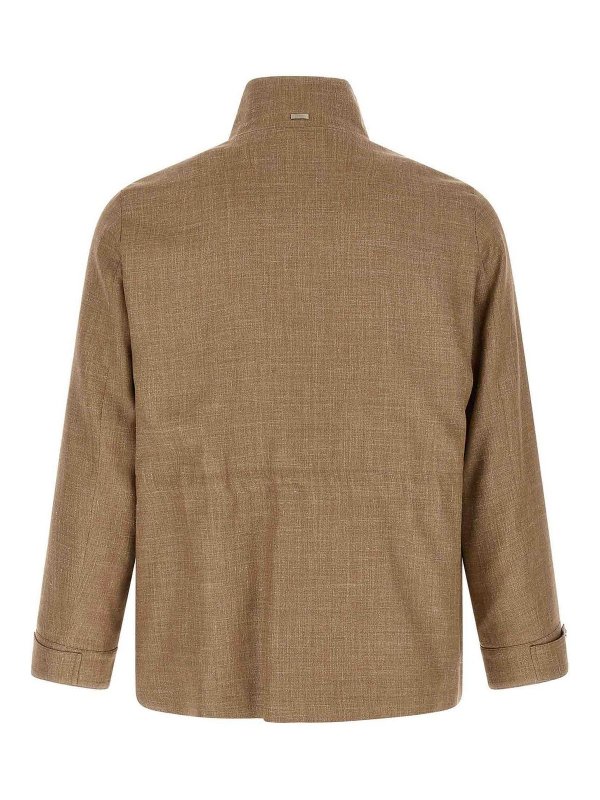 HERNO: Cuellos altos y polos online - Suéter Con Cuello Alto - Beis