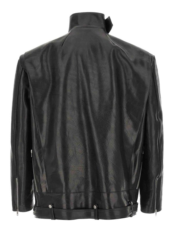 RICK OWENS: レザージャケット online - ベルト - 黒