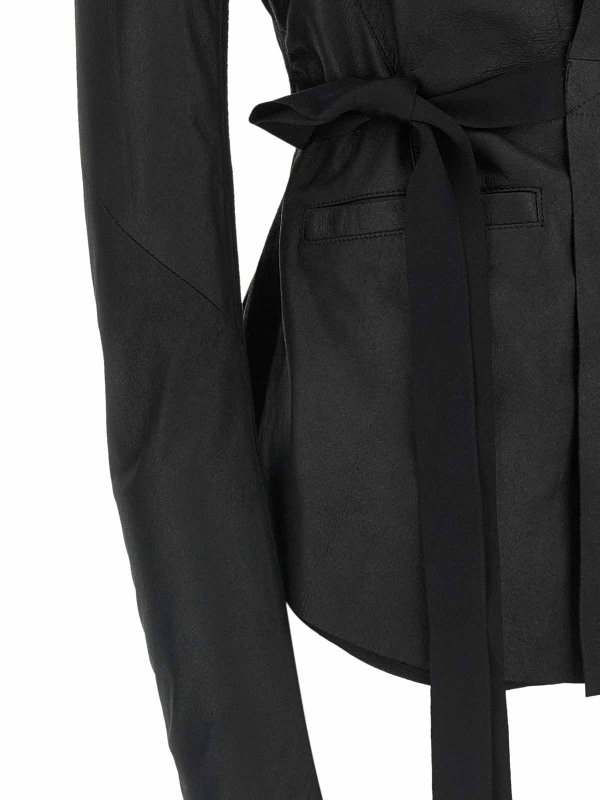 レザージャケット - 黒 shop online: RICK OWENS