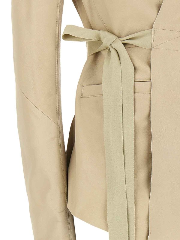 Lederjacke - Beige shop online: RICK OWENS