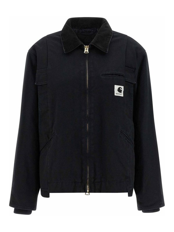 Sacai: カジュアルジャケット - カジュアルジャケット - 黒
