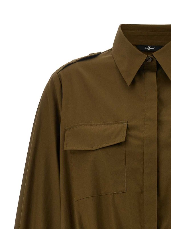 The Best Shops 7 FOR ALL MANKIND: ニーレングスドレス - 膝丈ドレス - ブラウン