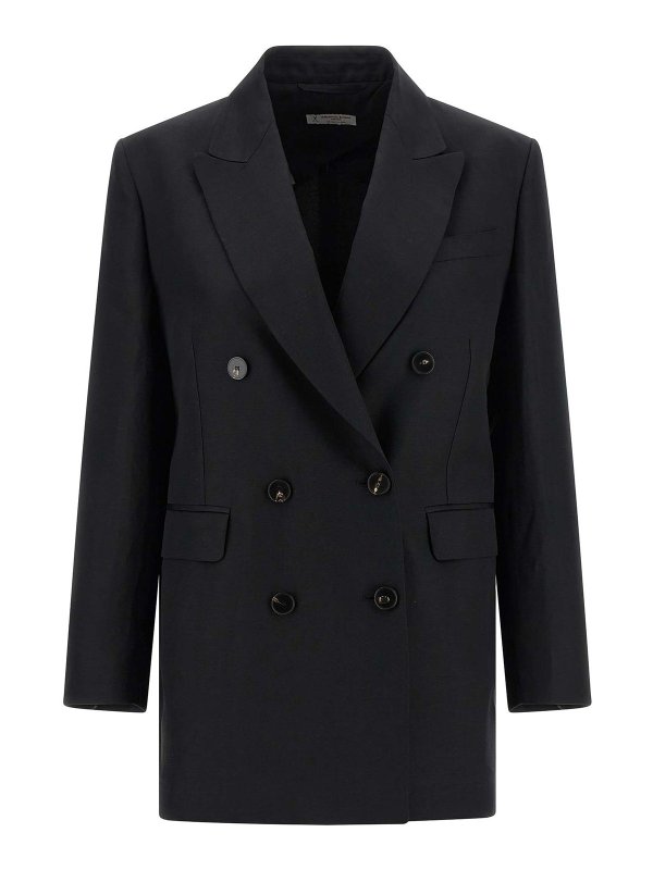 ALBERTO BIANI: ブレザー - ブレザー - 黒